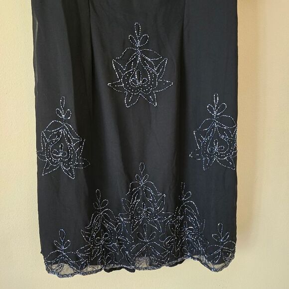 JMD New York Vintage Womens Embellished Formal Black Dress 2 Piece Size 3X Glam - Picture 9 of 16